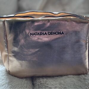 Natasha Denona Metallic Gold Women's Cosmetics Bag